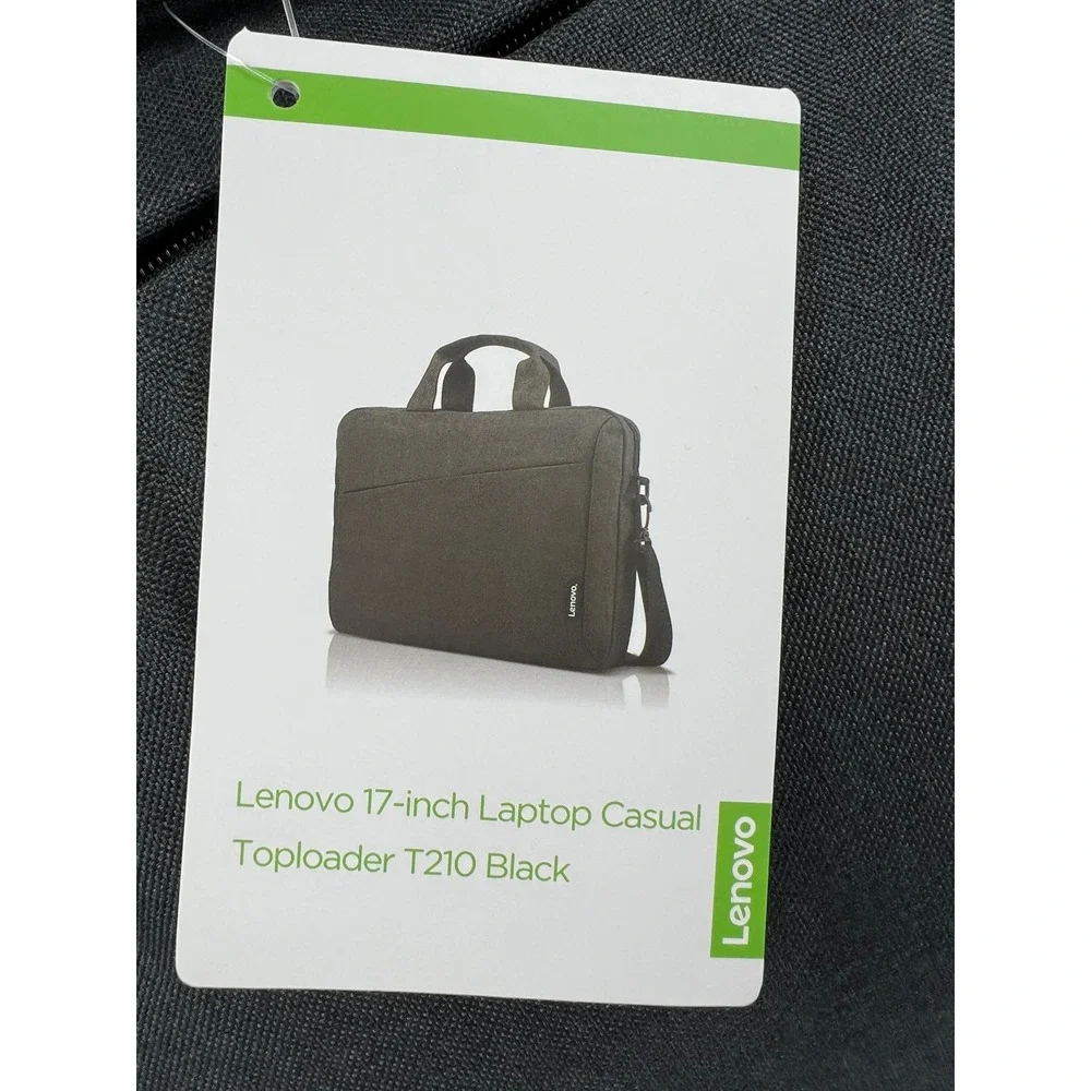 Lenovo Laptop Casual Toploader T210 Bag 17-inch Black Polyester NWT